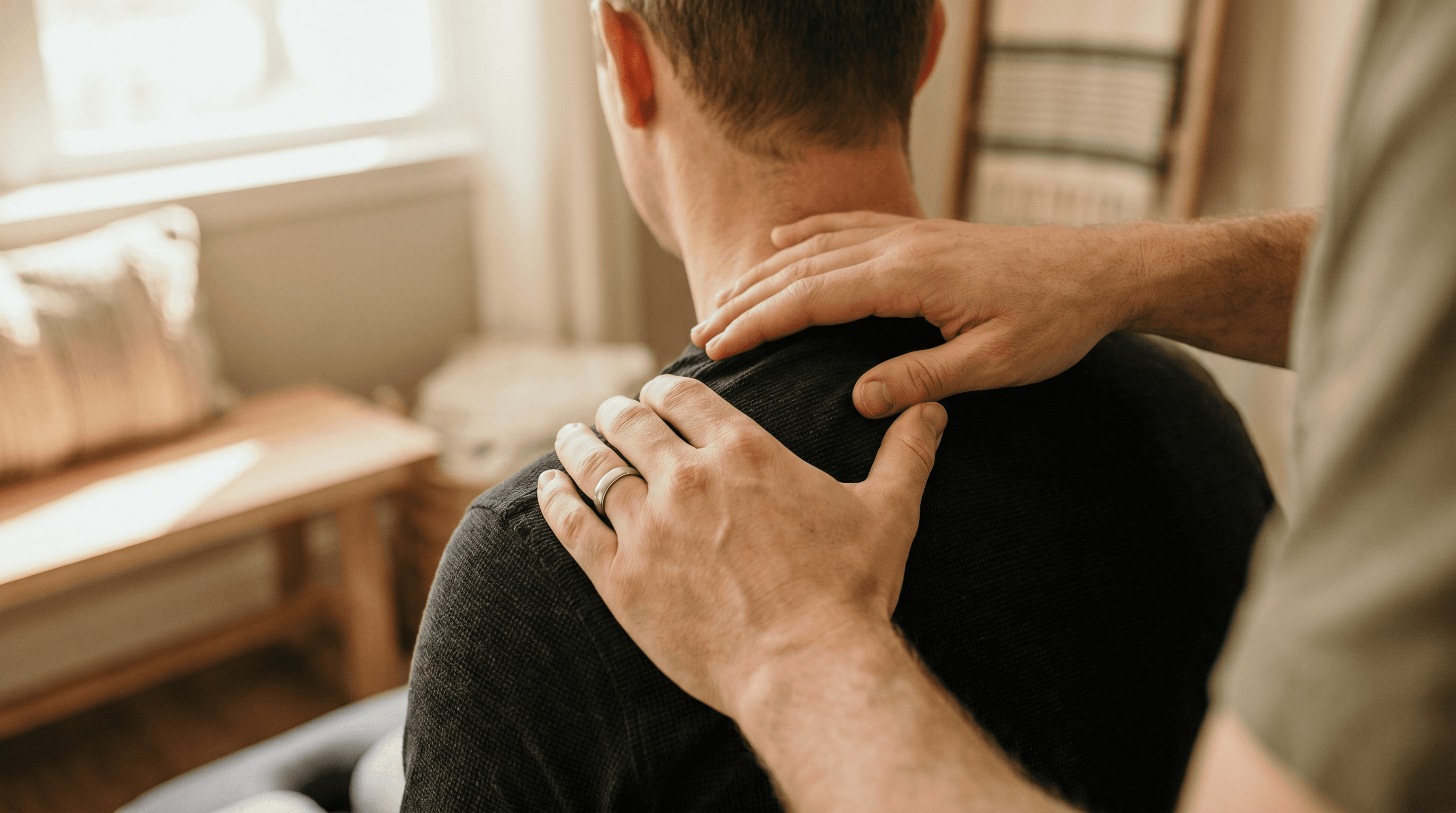 Manual therapy in the treatment room at Back to Life Physical Therapy